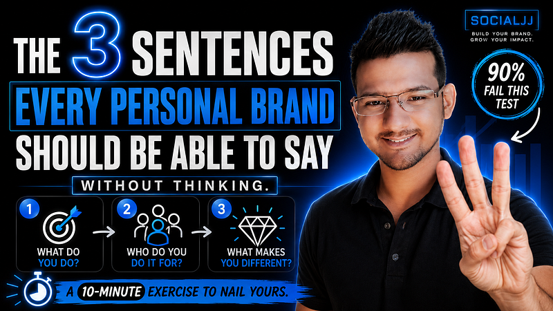 Your Personal Brand Fits in 3 Sentences. If It Takes More, You Don’t Have One.