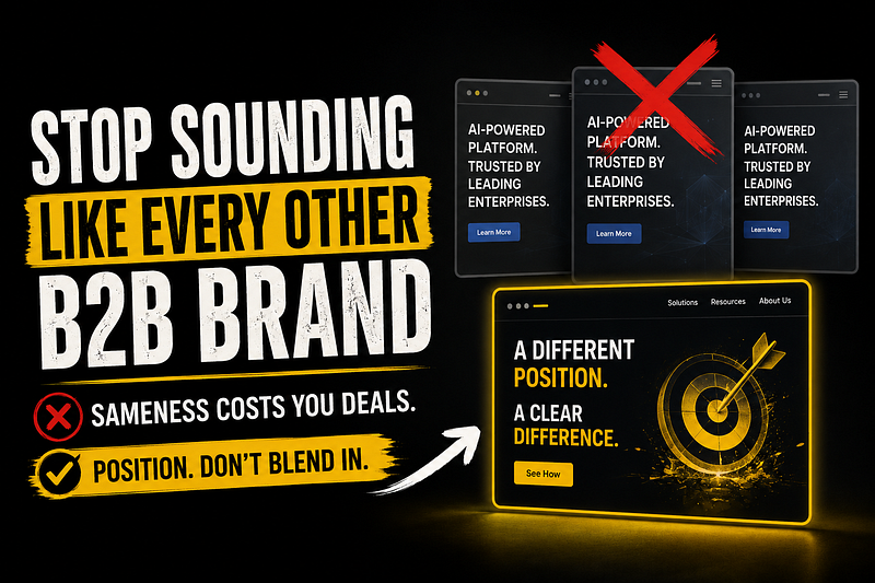 Why Most B2B Brands Sound Identical (And the One Move That Fixes It)